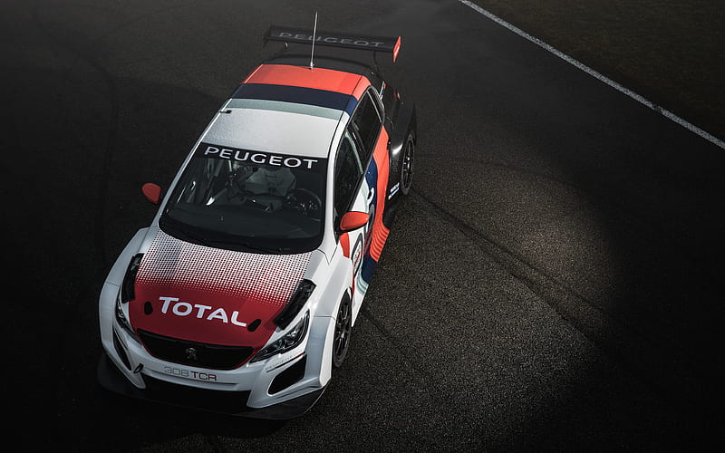 Peugeot 308 TCR 2018 cars, racing cars, french cars, Peugeot, HD wallpaper