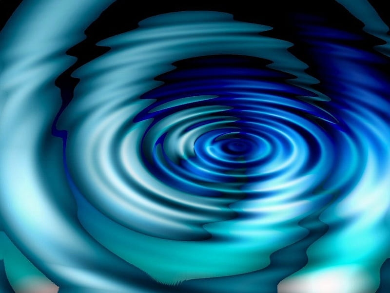 Blue Soothing Ripples, waves, abstract, soothing, calm, 3d, cool, water, ripples, awesome, blue, HD wallpaper