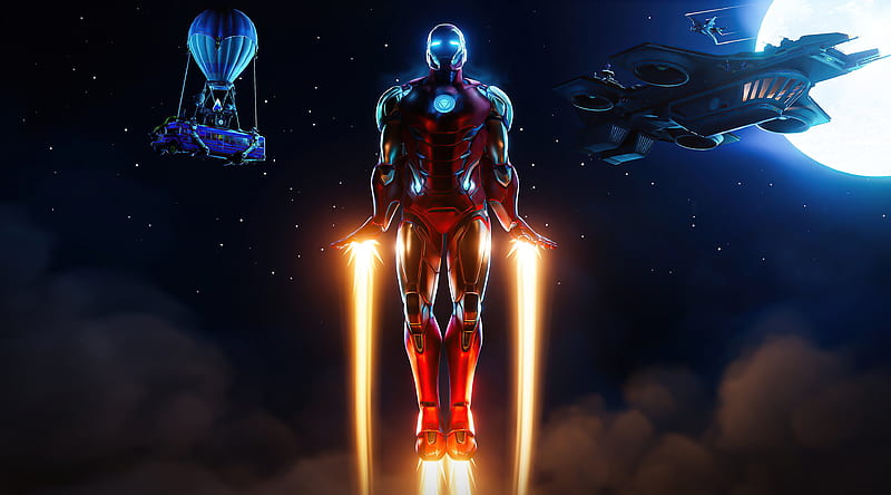 Fortnite Game Iron Man Skin Outfit Ultra, Games, Fortnite, Skin, Game, Outfit, ironman, HD wallpaper