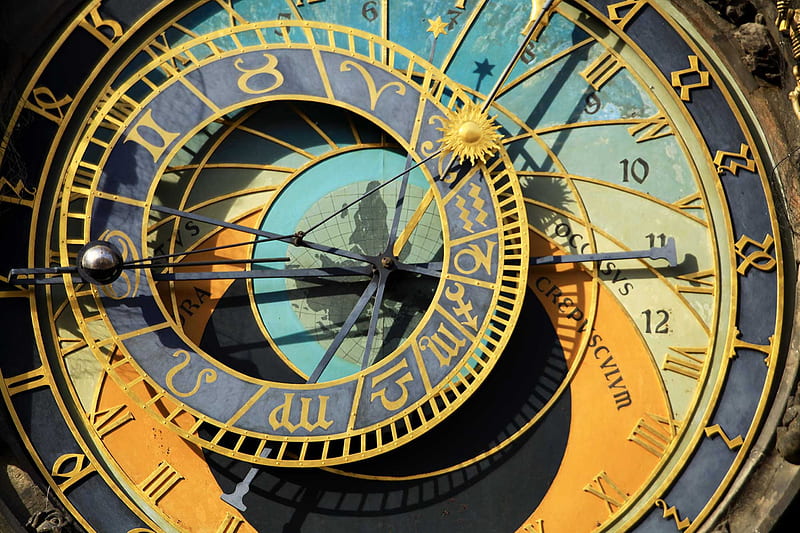 Astronomical Clock - Prague. Czech Republic, clocks, Prague, Astronomical Clock, Czech Republic, travel, clock, old, astronomical, HD wallpaper
