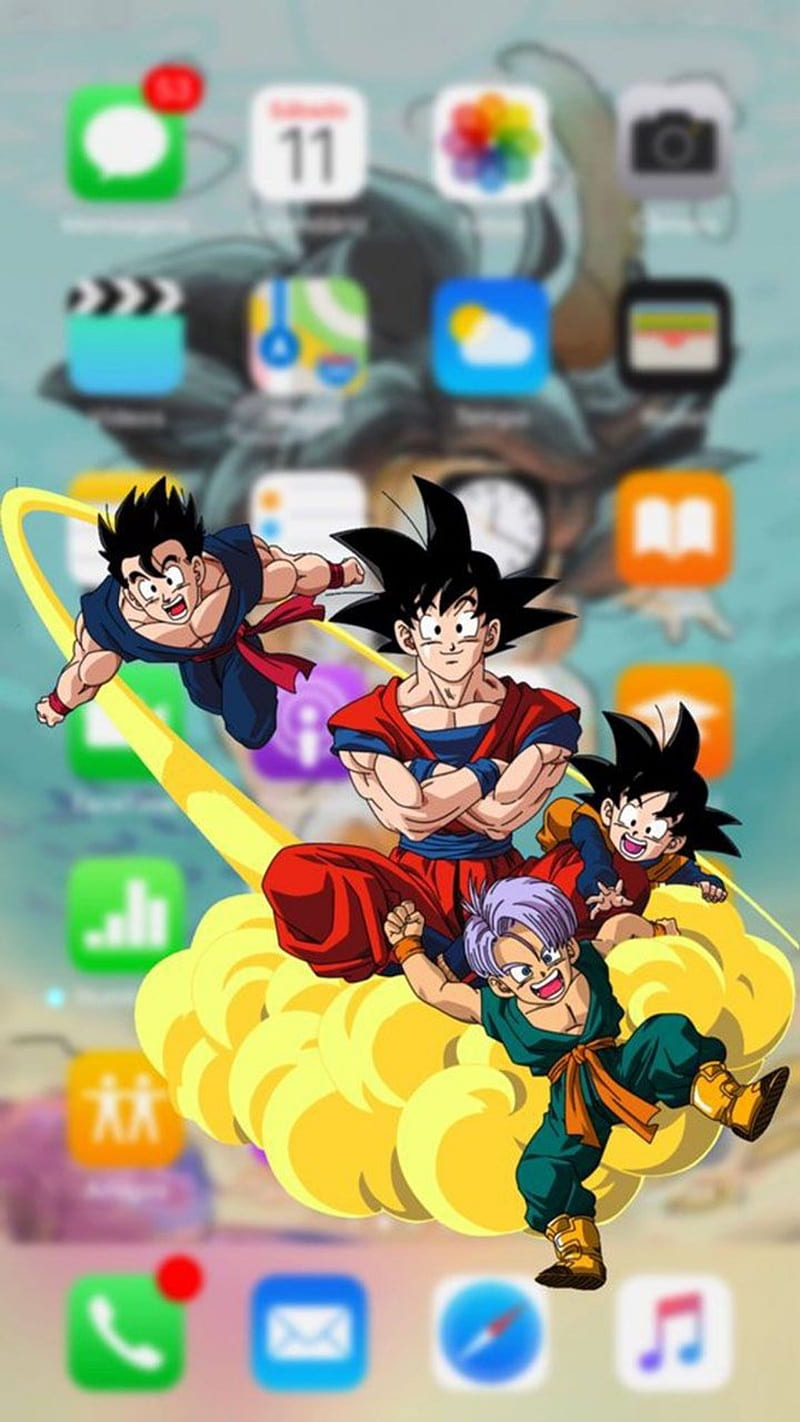 Goku dragon ball , destiny, friends, happy, king, lion, super, time, tree, HD phone wallpaper