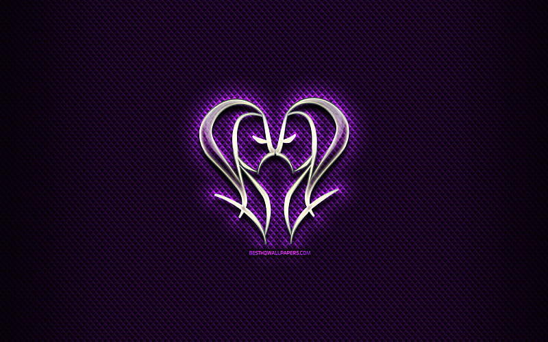 Gemini glass sign, violet rhombic background, creative art, Gemini zodiac  symbol, HD wallpaper | Peakpx