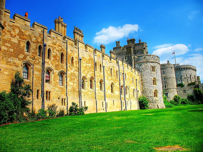 Windsor Castle, architecture, castle, windsor, england, HD wallpaper