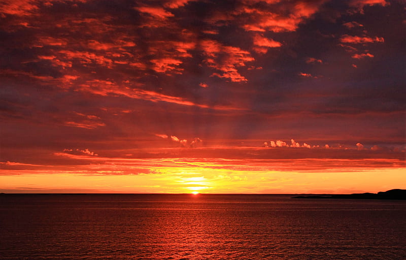Sunset Dawn Dusk Sea Mood, sunset, nature, sea, dusk, HD wallpaper