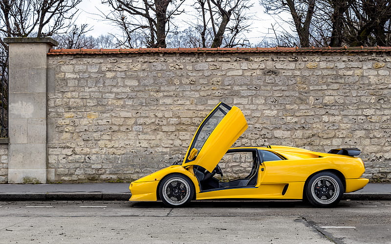 1996 Lamborghini Diablo SV, Coupe, V12, car, HD wallpaper