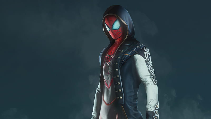 Suit Morph Spiderman , spiderman, superheroes, artist, artwork, digital-art, HD wallpaper