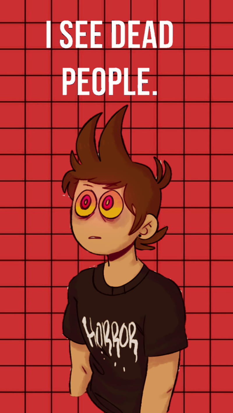 Download Tord From Eddsworld Wearing Red Hoody Wallpaper