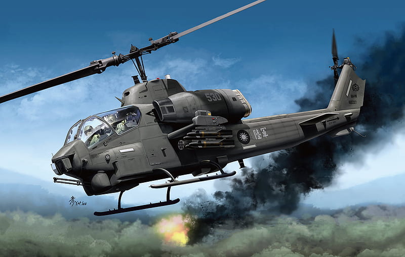 Military Helicopters, Bell AH-1 SuperCobra, Attack Helicopter , Helicopter, HD wallpaper