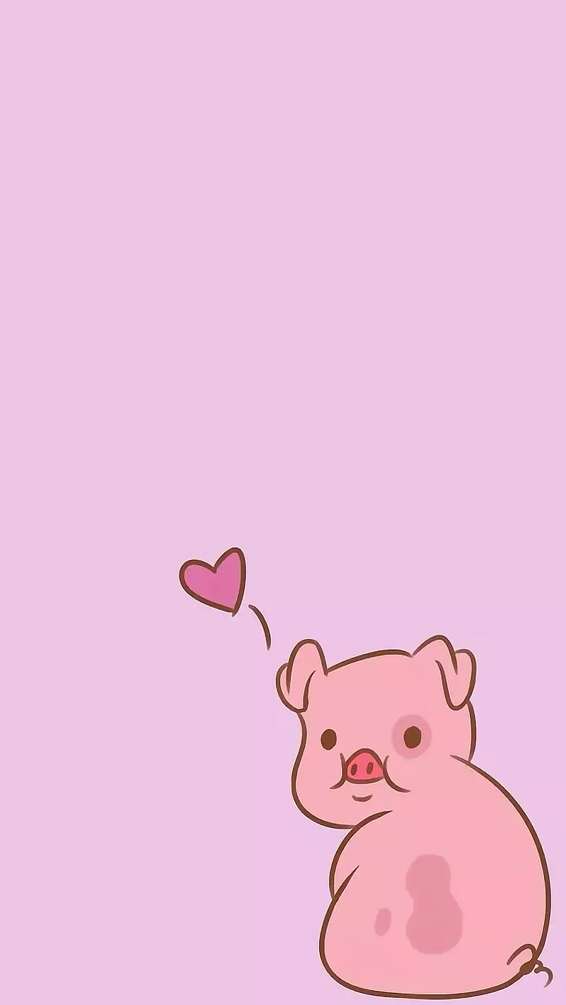 Cute animal pig, piggy, pink, HD phone wallpaper | Peakpx