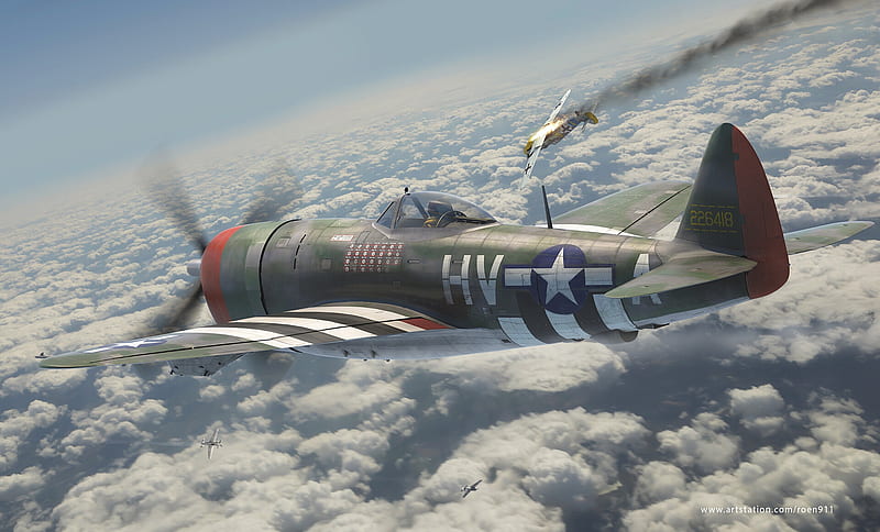 Military Aircraft, Republic P-47 Thunderbolt, HD wallpaper