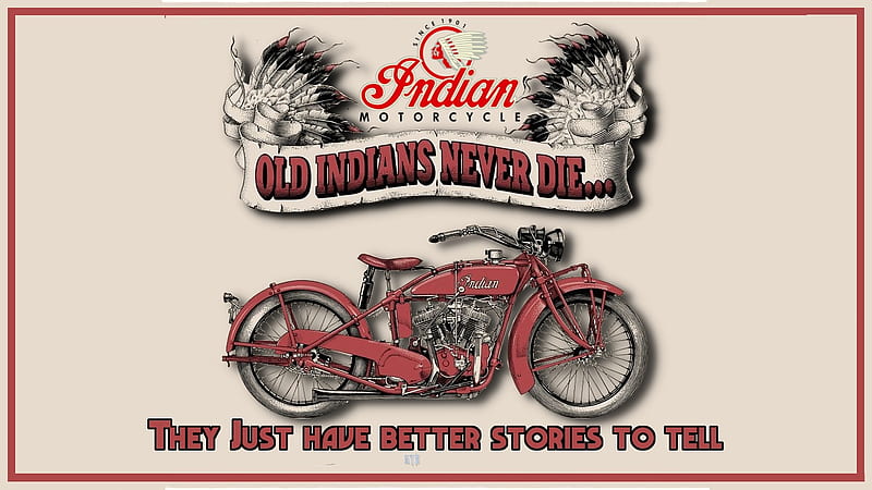 Old Indians never die fake ad, Vintage Indian Motorcycle advertising, Indian Motorcycle logo, Indian advertising, Indian Motorcycle , Indian Motorcycles, Indian Motorcycle Background, Indian Motorcycle Background, HD wallpaper