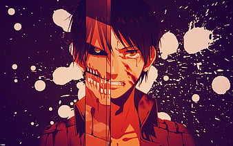 Eren Yeager, Attack on Titan, protagonist, manga, art, HD wallpaper