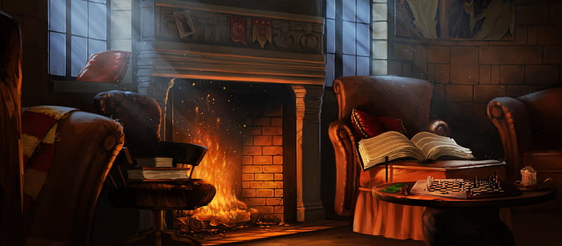Harry Potter, Harry Potter and the Philosopher's Stone, Fireplace, HD wallpaper