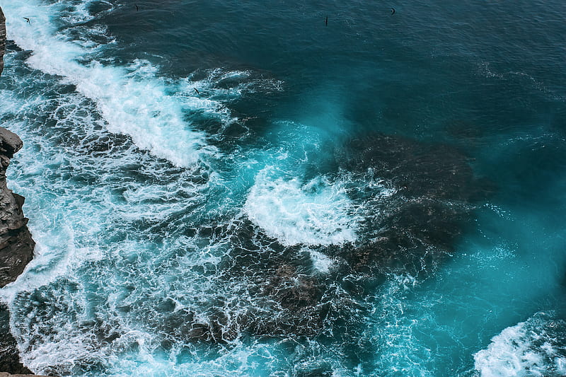 Ocean waves crashing on shore during daytime, HD wallpaper | Peakpx