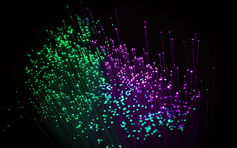 Purple Green Optical Fiber Glare Thread, HD wallpaper | Peakpx