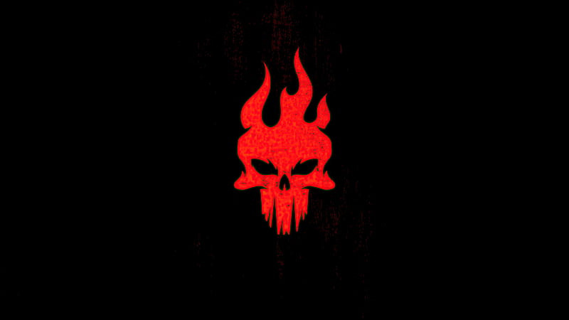 Red Skull Minimal Light , skull, minimalism, minimalist, dark, black, artist, artwork, digital-art, HD wallpaper