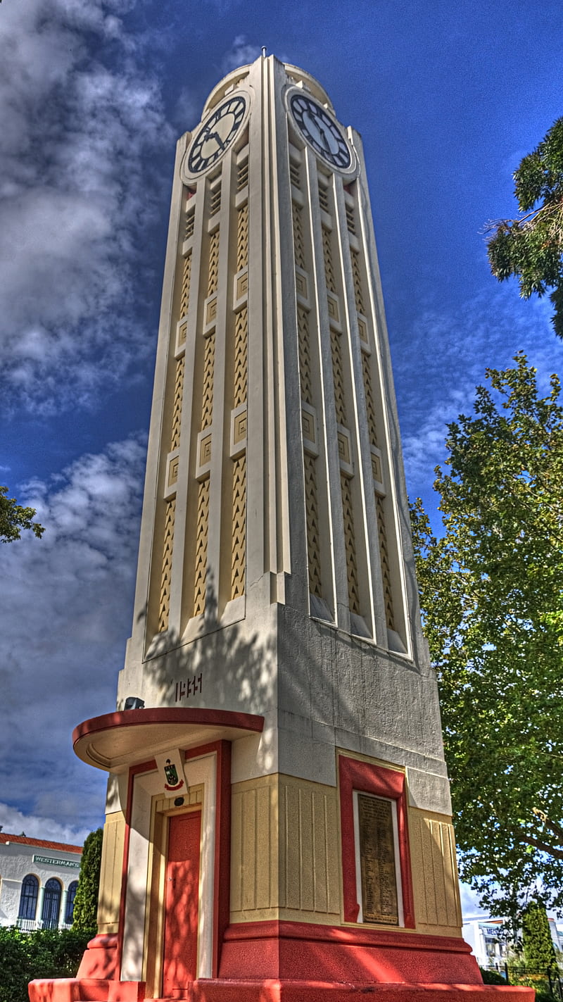 Hastings Clock Tower, feature, new zealand, outside, town, HD phone wallpaper