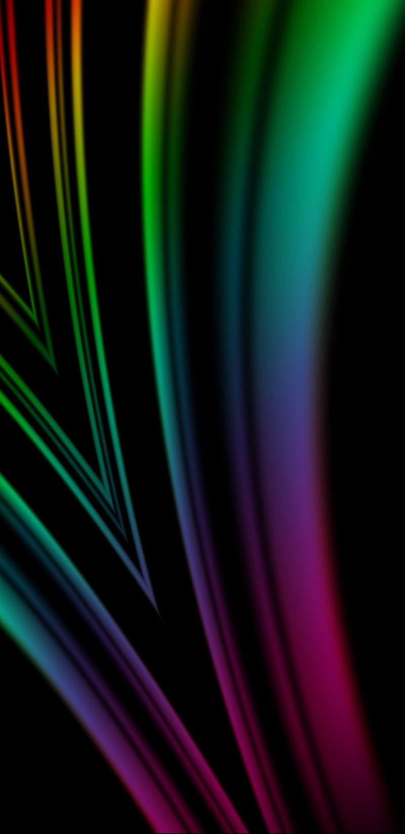 fractal, colorful, rainbow, gradient, abstraction, HD phone wallpaper