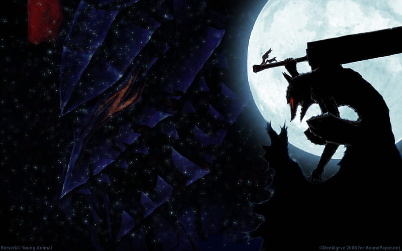 Anime silhouette of a young menacing man  desktop wallpapers
