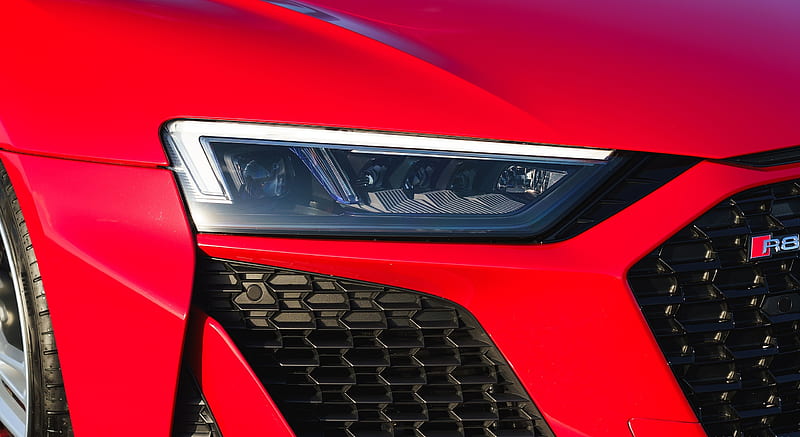 2019 Audi R8 V10 Spyder Performance quattro (UK-Spec) - Headlight , car, HD wallpaper