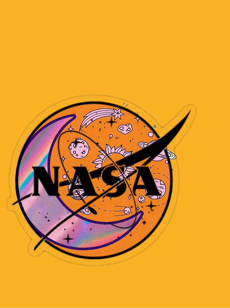 Nasa Galaxy Logo Moon Stars Universe Hd Mobile Wallpaper Peakpx