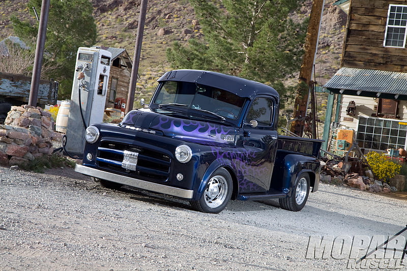 A Stealth Replacement, truck, classic, blue, 1952, HD wallpaper