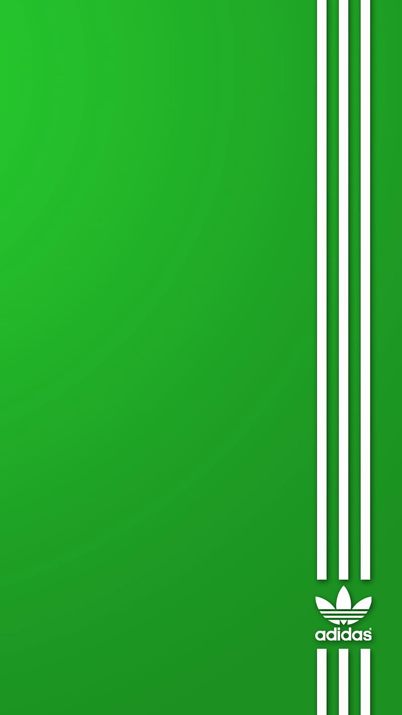 Adidas, verde, blanco, líneas, logo, deporte, Fondo pantalla de HD Peakpx