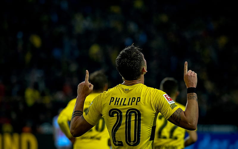 Maximilian Philipp, BVB, footballers, Borussia Dortmund, soccer, Bundesliga, HD wallpaper