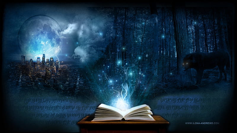 BOOK OF MAGIC, READING, MAGIC, SPELLS, BOOK, HD wallpaper