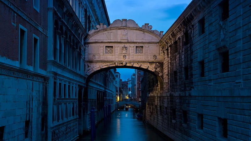 Bridge of Sighs Morning Venice Italy Bing, HD wallpaper