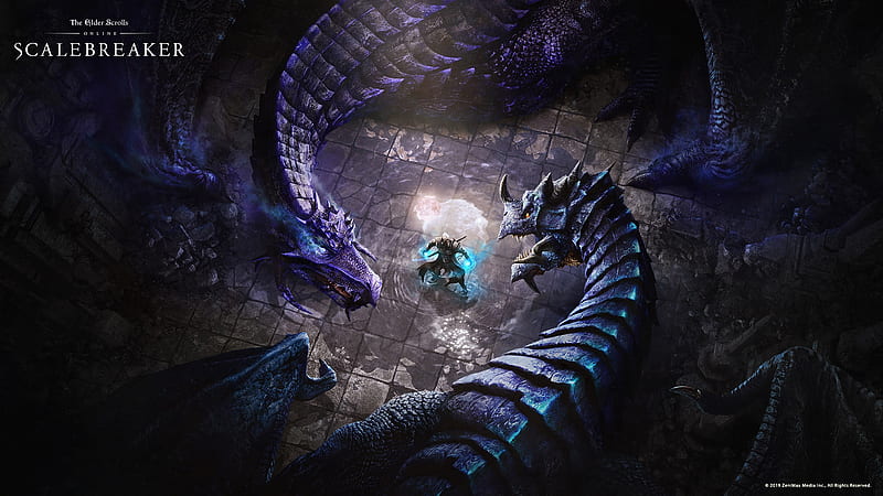 The Elder Scrolls, The Elder Scrolls Online, Dragon, HD wallpaper