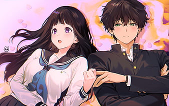 Hyouka Anime Girls Anime Boys 2D Short Hair Hd Wallpaper ThumbMatte Finish  Poster Paper Print - Animation & Cartoons posters in India - Buy art, film,  design, movie, music, nature and educational