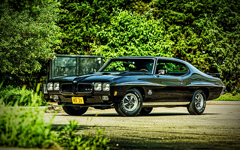 Pontiac GTO, supercars, 1970 cars, muscle cars, R, retro cars, 1970 Pontiac GTO, american cars, Pontiac, HD wallpaper