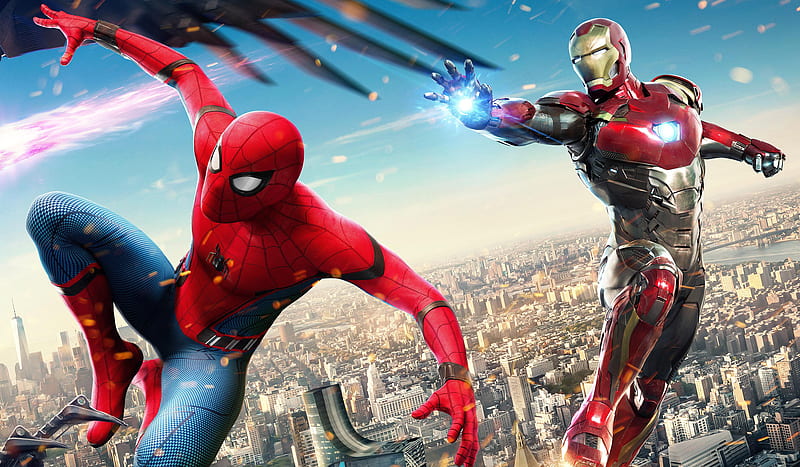 Iron Man And Spiderman In Spiderman Homecoming , spiderman-homecoming, spiderman, iron-man, 2017-movies, movies, super-heroes, HD wallpaper