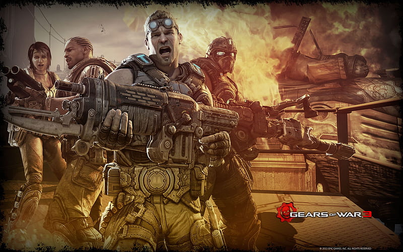Gears of War 3-Delta squad member, HD wallpaper | Peakpx
