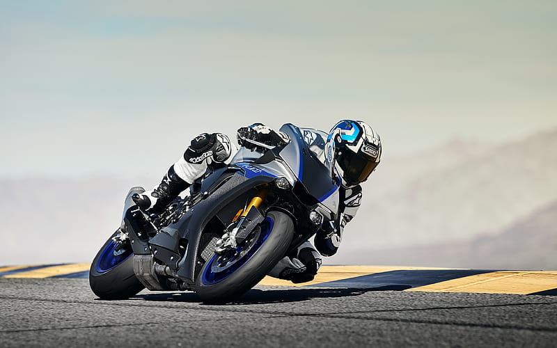 Yamaha YZF-R1M, 2018, new sportbike, racing track, Japanese motorcycles Yamaha, HD wallpaper
