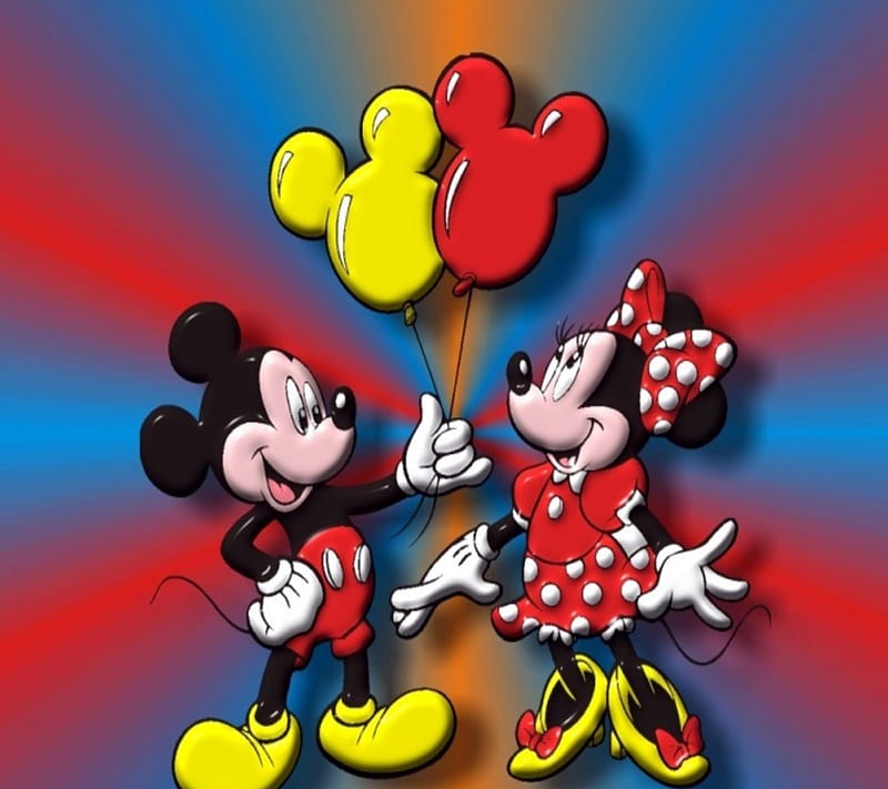 Mickey Minnie, cartoons, mickey, minnie mouse, HD wallpaper