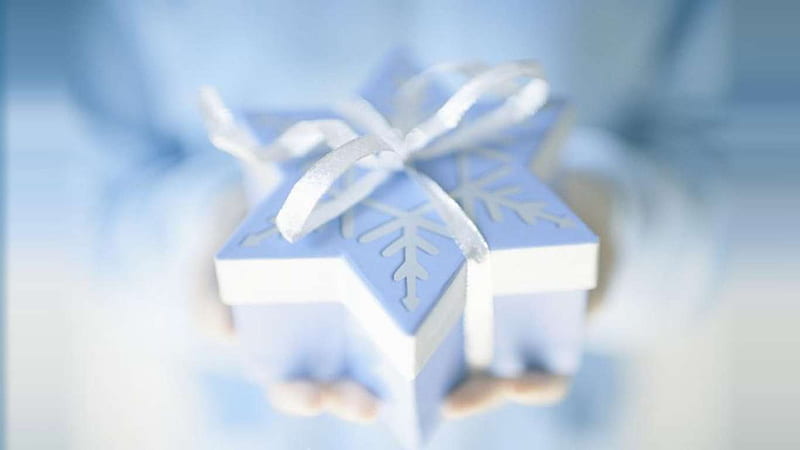 A Hanukkah Gift, present, holiday, pale, chanukah, gift, blue, hanukkah, HD wallpaper