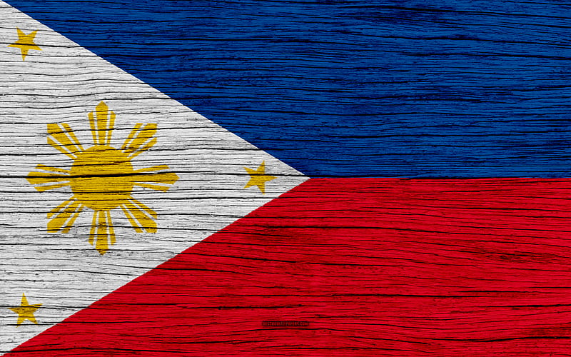 Flag of Philippines Asia, wooden texture, Philippine flag, national symbols, Philippines flag, art, Philippines, HD wallpaper