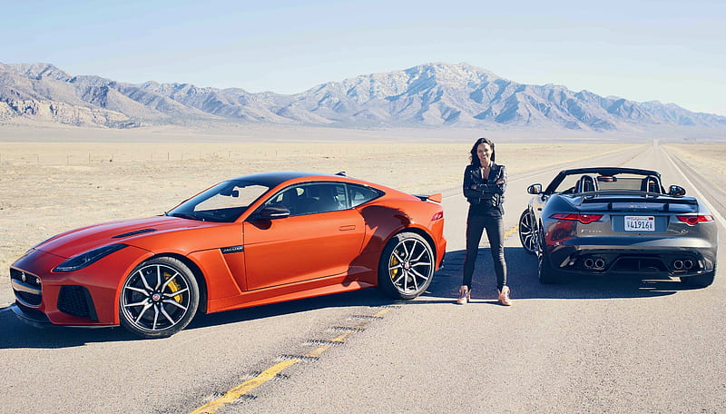 Michelle Rodriguez With Jaguar Sports Car, michelle-rodriguez, jaguar, carros, celebrities, girls, actress, HD wallpaper