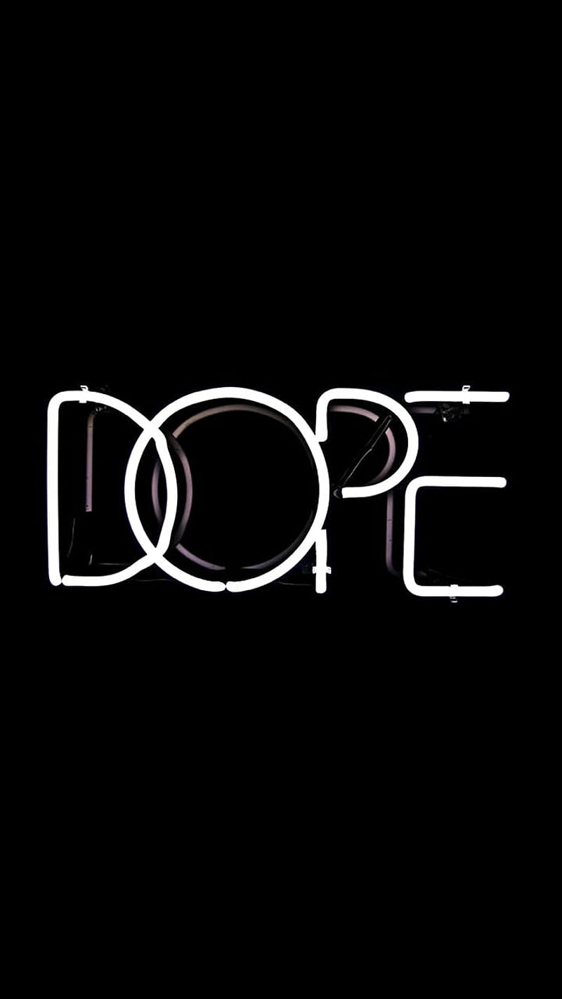 Dope, dark, logo, words, quote, HD phone wallpaper