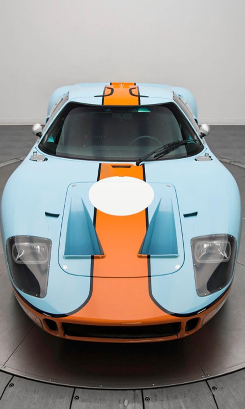 ford GT 40, auto, gulf, le mans, race, smk, HD phone wallpaper