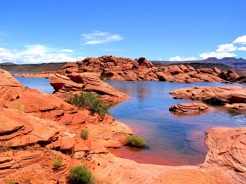Sand Hollow State Park in Utah, Lakes, State Parks, Rocks, Nature, HD wallpaper