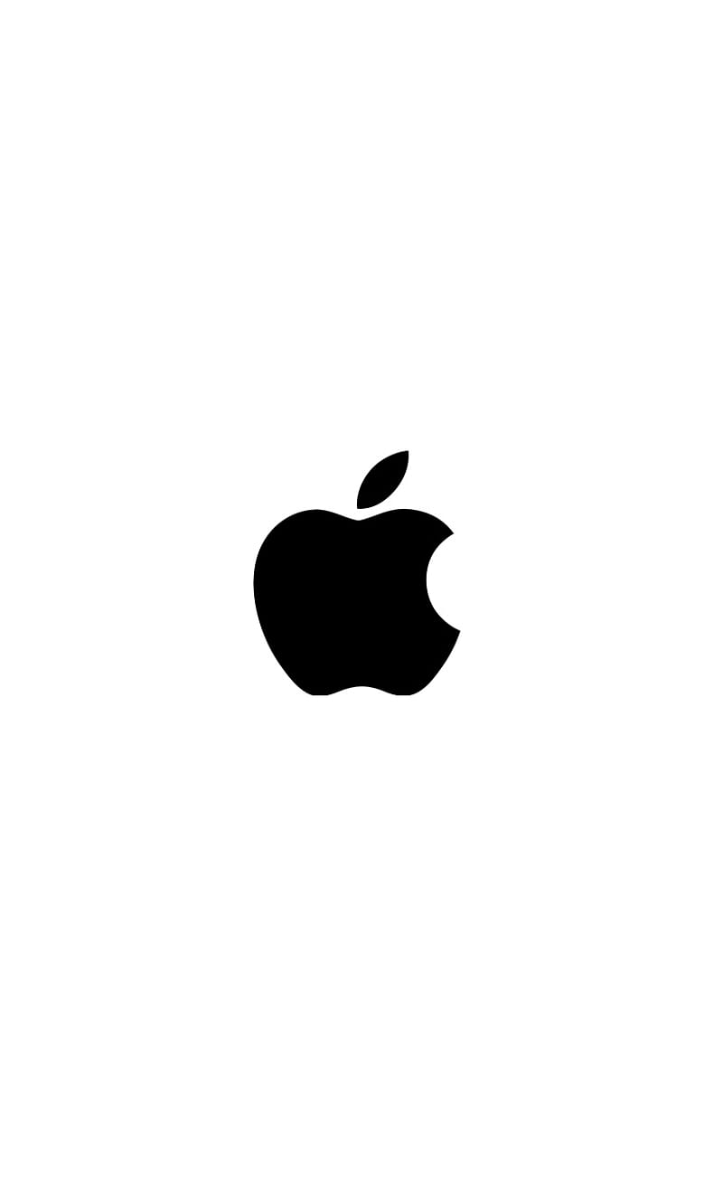 simple apple, apple, apple 8, apple 9, black, logo, original, phone, red, simple, white, HD phone wallpaper