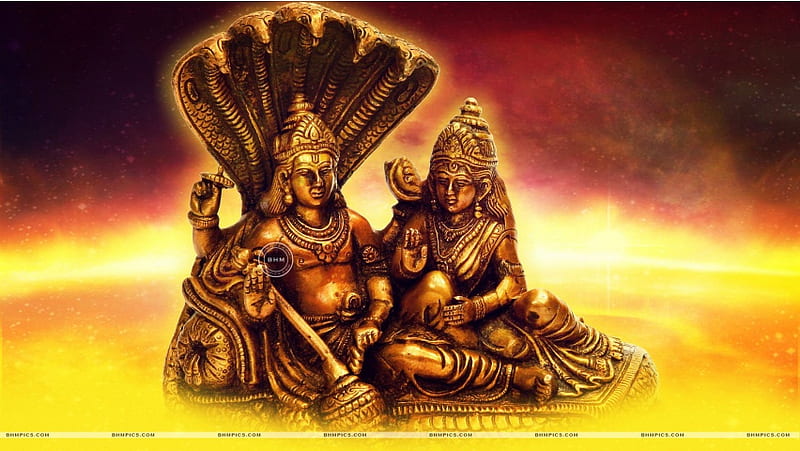Lord Vishnu And Goddess Lakshmi, HD wallpaper | Peakpx