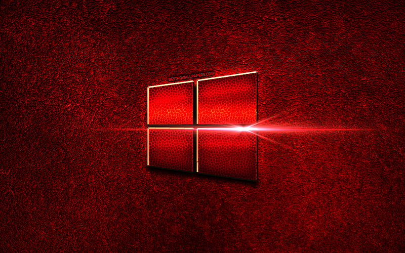 windows 10 red wallpaper