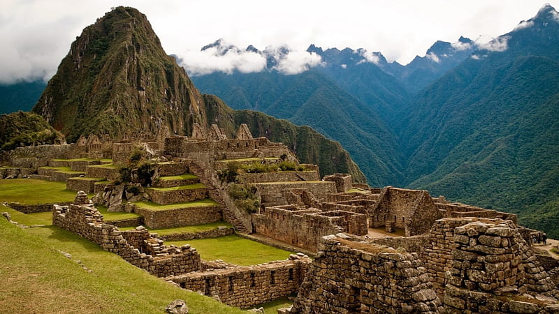 Machu Picchu, architecture, ruins, ancient, HD wallpaper