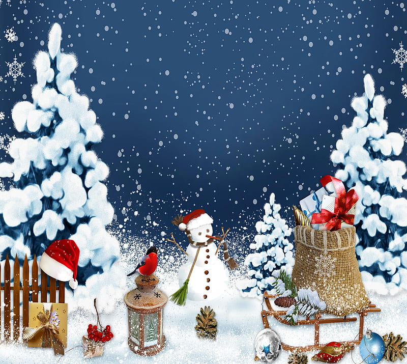 Christmas Time, cartoon, christmas theme, HD wallpaper | Peakpx