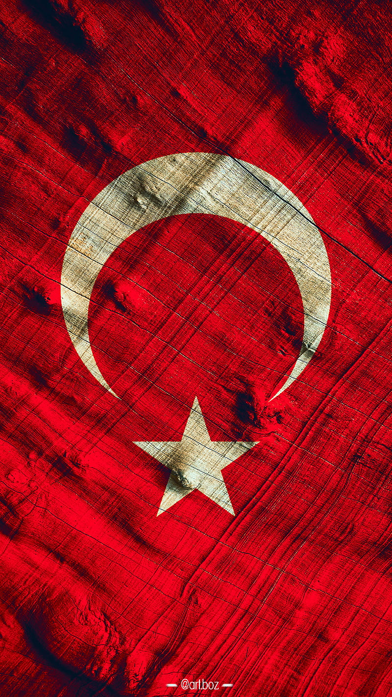 Turk Bayragi, ay, flag, moon, red, star, turkey, turkey flag, white, yildiz, HD phone wallpaper