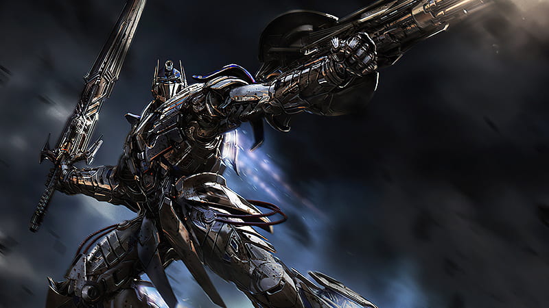 Transformers, Transformers: Age of Extinction, Optimus Prime, Robot, Sword, HD wallpaper